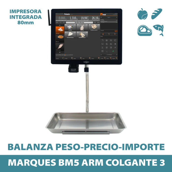 MARQUÉS Balanza Peso-Precio-Importe BM5 ARM Colgante 3