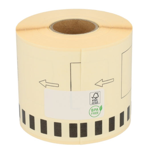 Caja 48 rollos Cinta Brother DK-22205 QL Rollo Papel Continuo 62mm x 30.48 Metros Generico