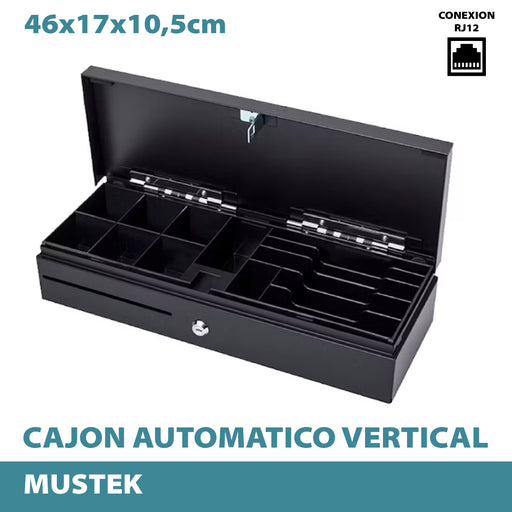 MUSTEK Cajón Portamonedas automático eléctrico vertical