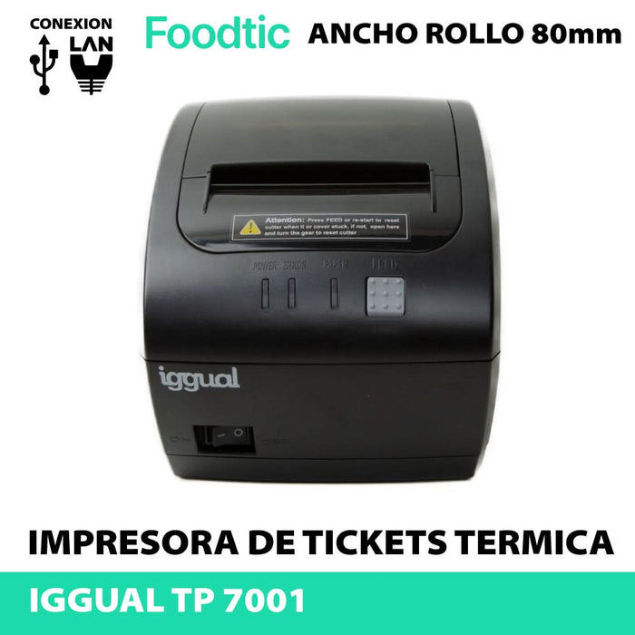 IGGUAL TP 7001 (ETHERNET + USB) · FOODTIC