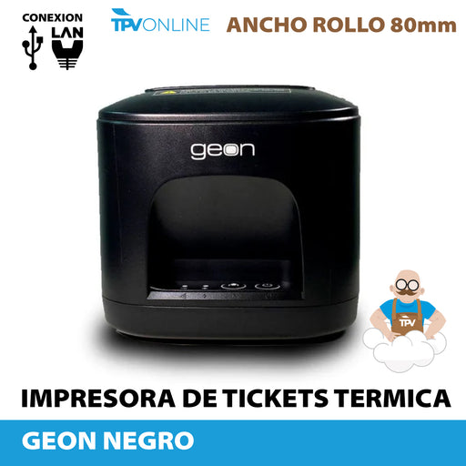 Impresora tickets térmica Geon  USB + Ethernet para TPVONLINE