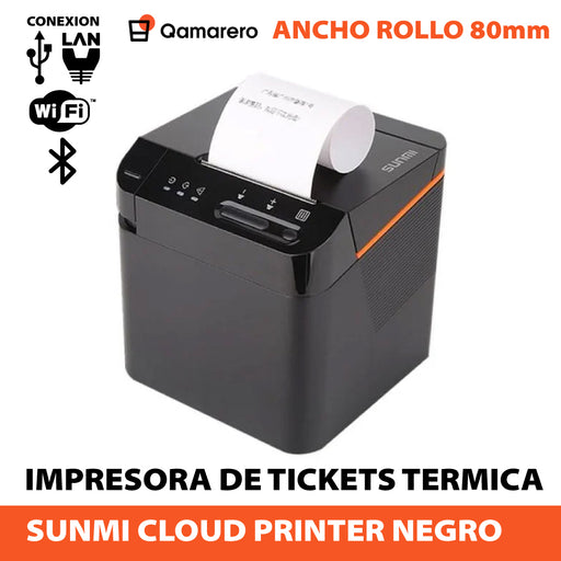 Impresora Sunmi Cloud Printer con configuración específica para Qamarero