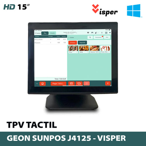 GEON SUNPOS J4125/8GB/128GB SSD/15" · VISPER