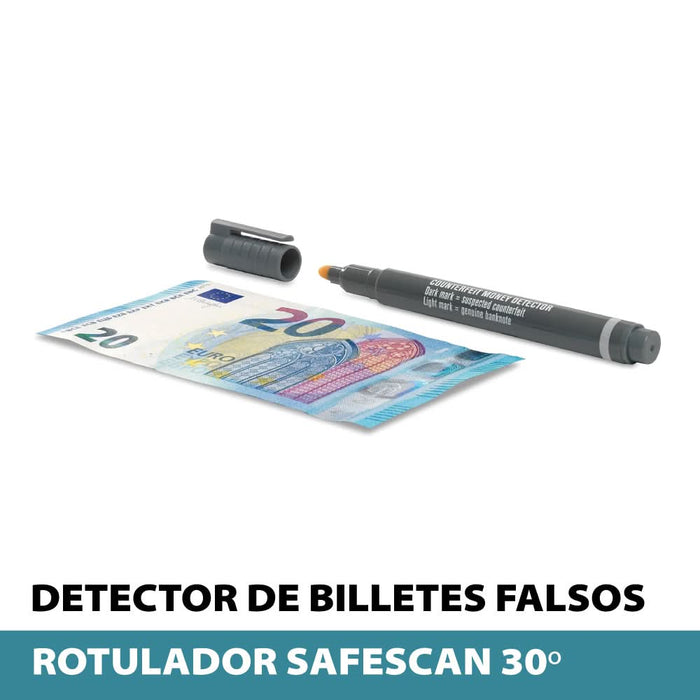 SAFESCAN 30º Caja de rotuladores para detección de billetes falsos