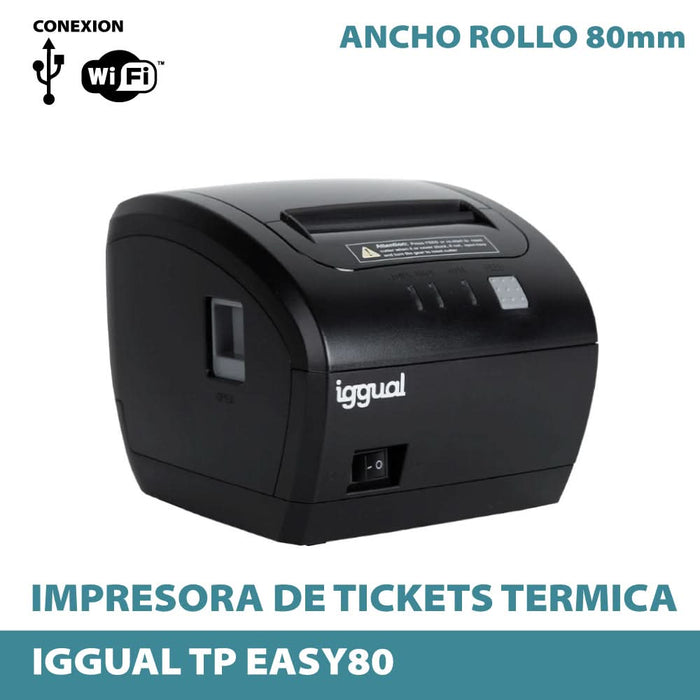 IGGUAL TP EASY80 Impresora térmica de ticket USB + WIFI