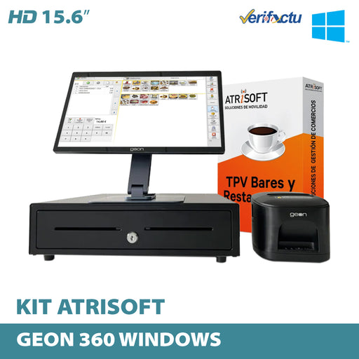 Pack TPV Geon 360 para Restaurantes Software Atrisoft Incluido