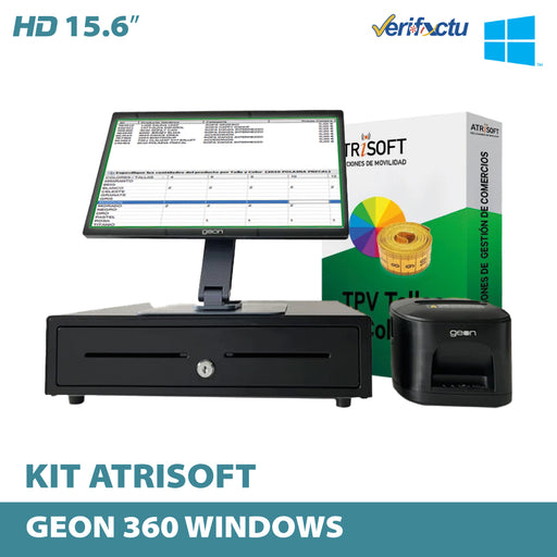 Pack TPV Geon 360 para tienda de ropa Software Atrisoft