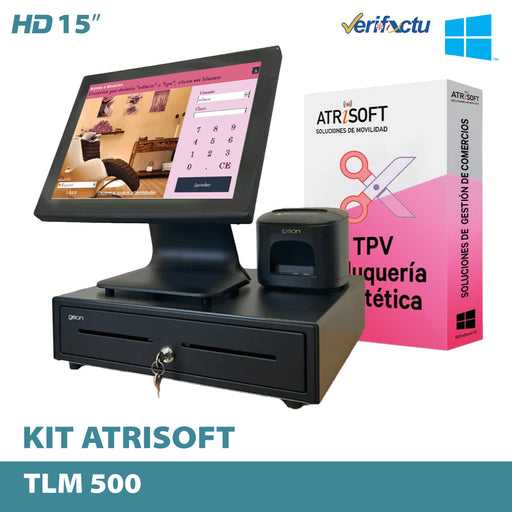 Pack TPV TLM para Peluquerías y estética Software Atrisoft Incluido