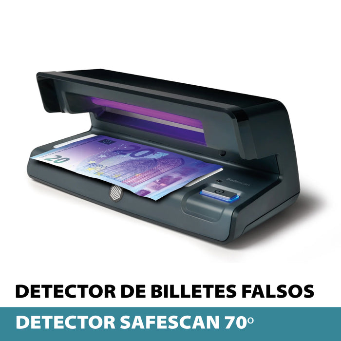 SAFESCAN 70 BLACK Detector de billetes falsos UV