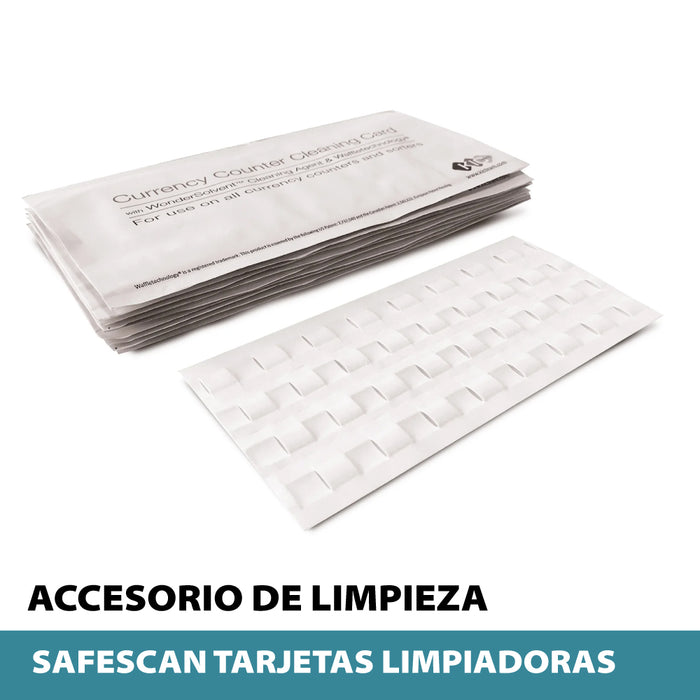 SAFESCAN Set de tarjetas de limpieza (15u) para los contadores de billetes