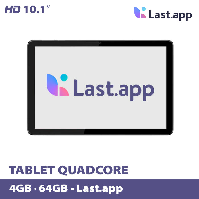 TABLET QuadCore/4/64GB/10.1" PARA LAST.APP “Incluye configuración específica de Last.app”