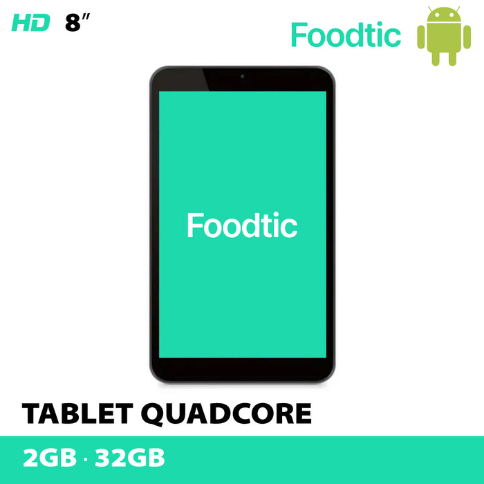 TABLET 8" 2GB/32GB WiFi PARA Foodtic “Incluye configuración específica de Foodtic