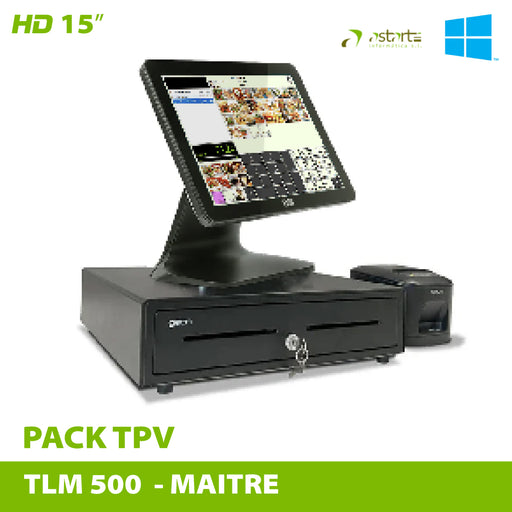 Pack TPV TLM 500 8 Gb Ram / 128 GB SSD Windows para MAÎTRE