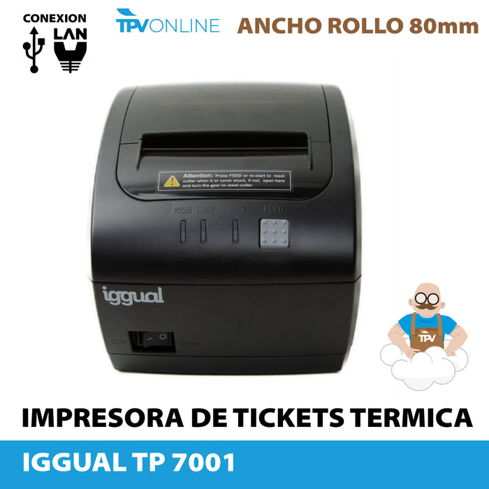 IGGUAL TP 7001 (ETHERNET + USB) · TPV ONLINE