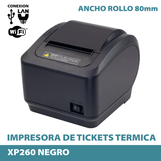 Impresora de tickets XP260 (WIFI + ETHERNET + USB)