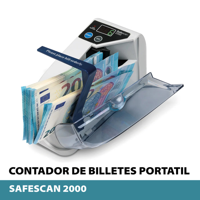 SAFESCAN 2000 Contador de billetes portátil