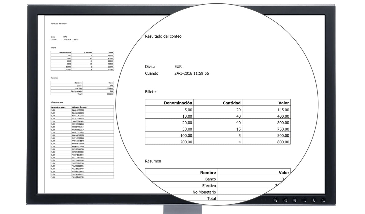 SAFESCAN MCS Software para el conteo